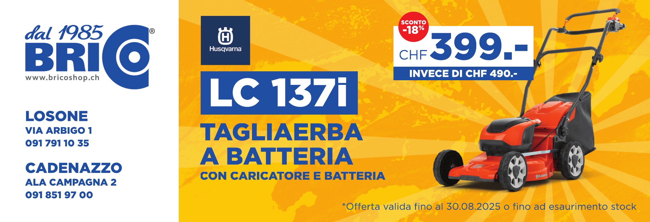 725_BRICO_190x65mm_rivista_locarno_Tagliaerba_luglio_agosto_1